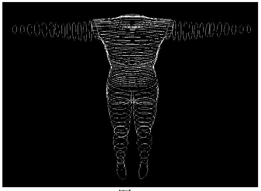 Human body section ring based parametric deformation method