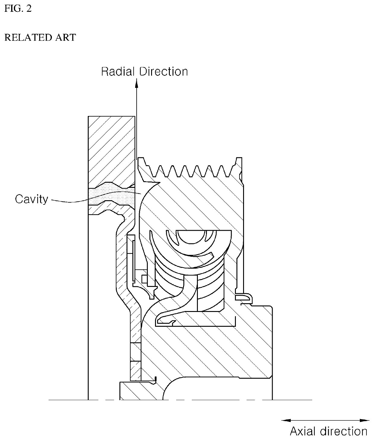 Belt pulley structure of engine