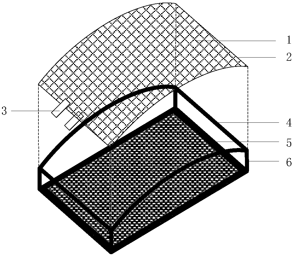 Closed cavity type PVDF thin-film loudspeaker