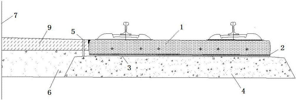 Non-excavating type joint opening and joint sealing processing method for mortar layer of ballastless track