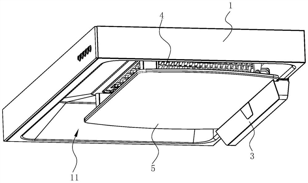 Range hood with rectifying plate and control method