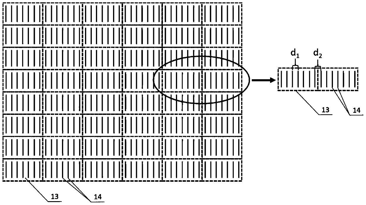 Preparation method of large-size nano periodic grating