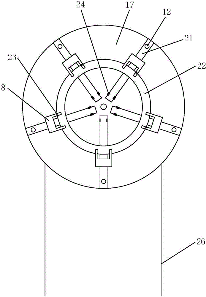 Gantry type annular container winding machine