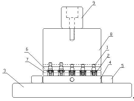 Assembly pressing fixture and pressing method for exhaust screw and screw cap