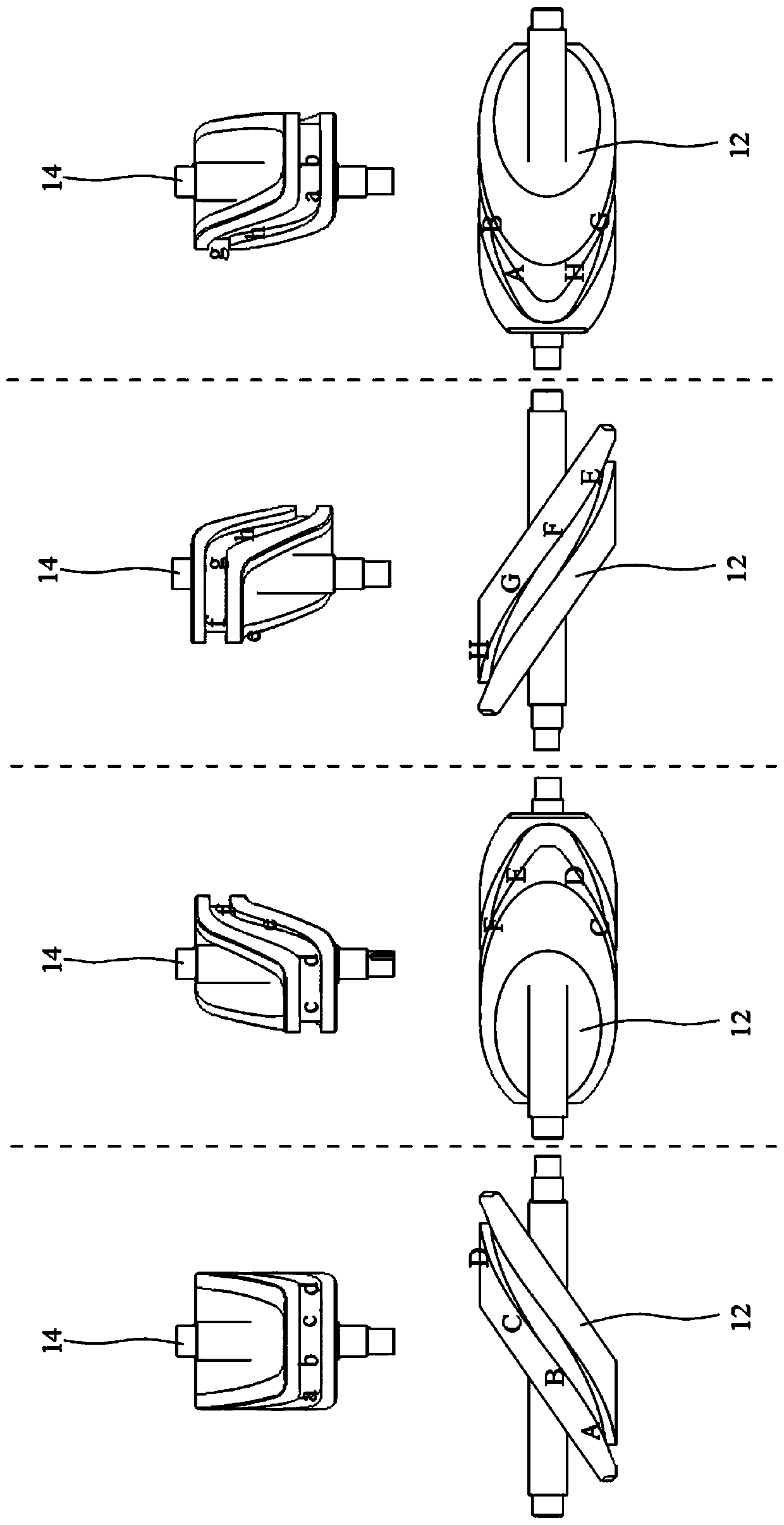 Walking leg assembly, walking device and walking control method