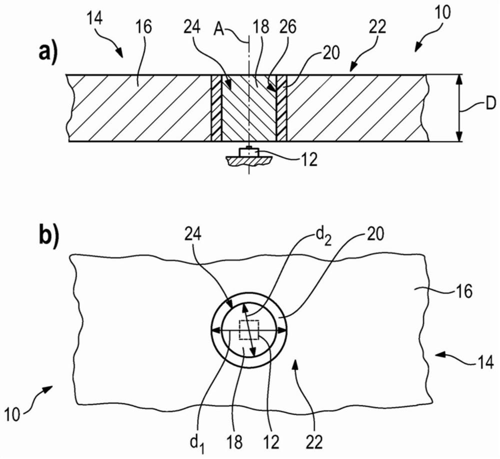 Cover for operating element and operating assembly