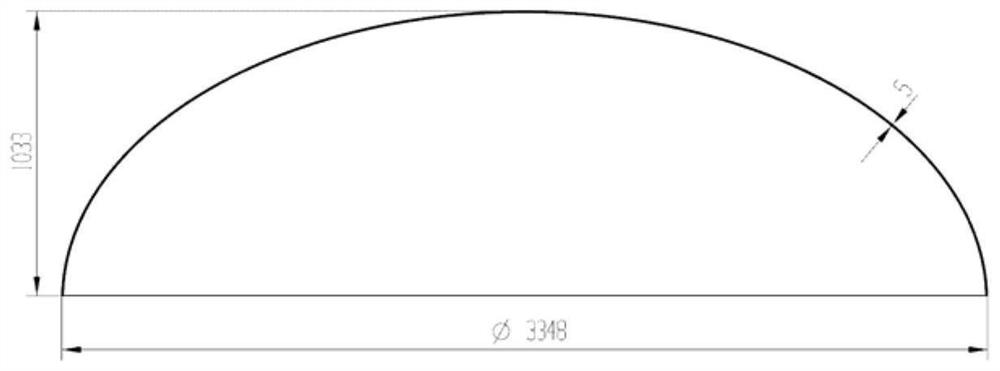 A processing method for a head of a pressure vessel