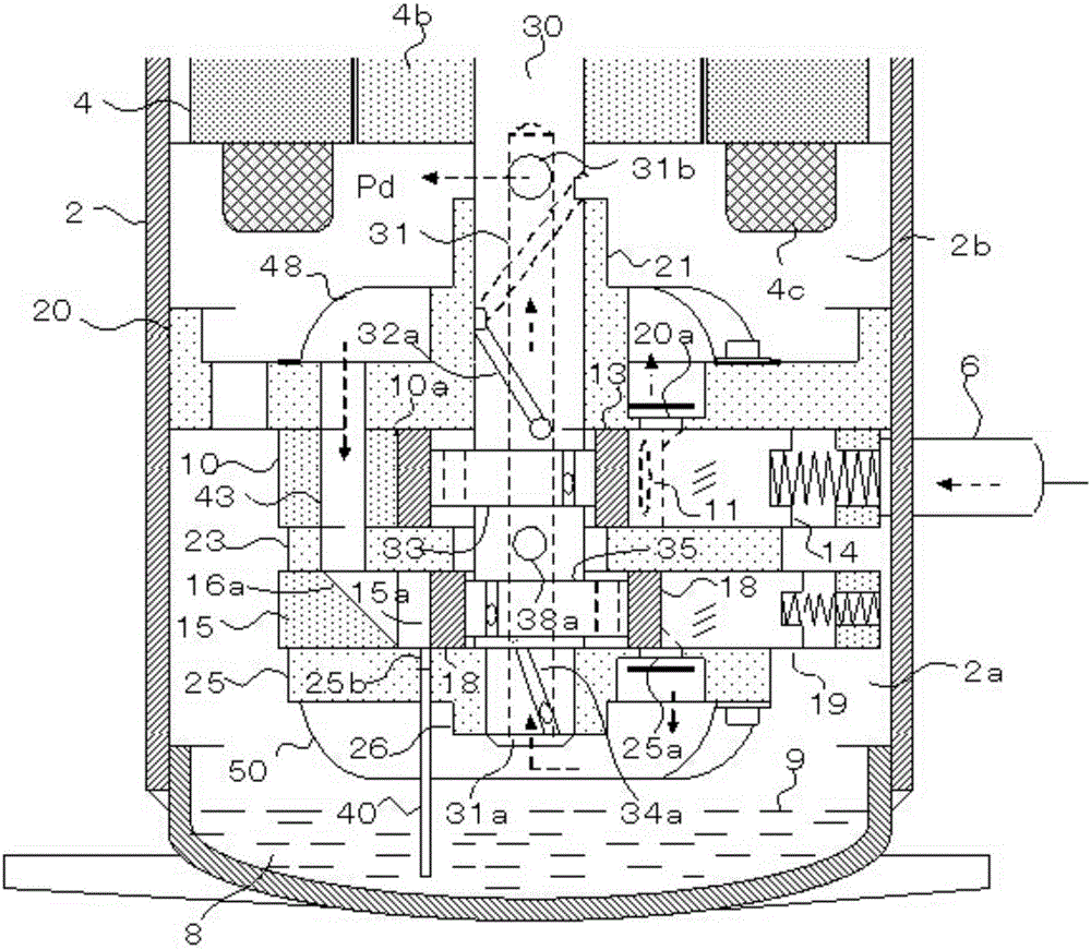 Multi-stage compression type rotary compressor and refrigerating circulating device provided with same