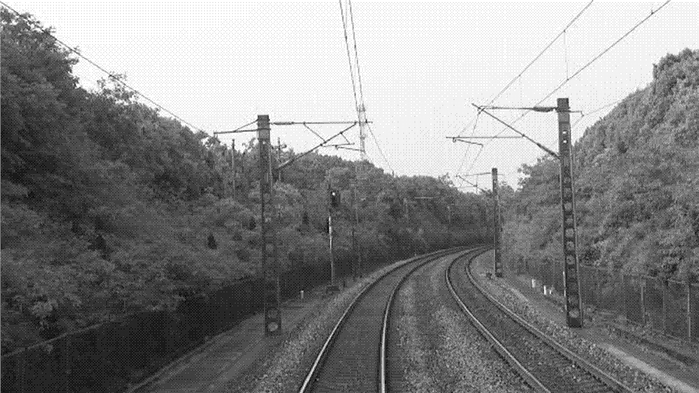 Interactive editing method for targets in reality videos of railway lines