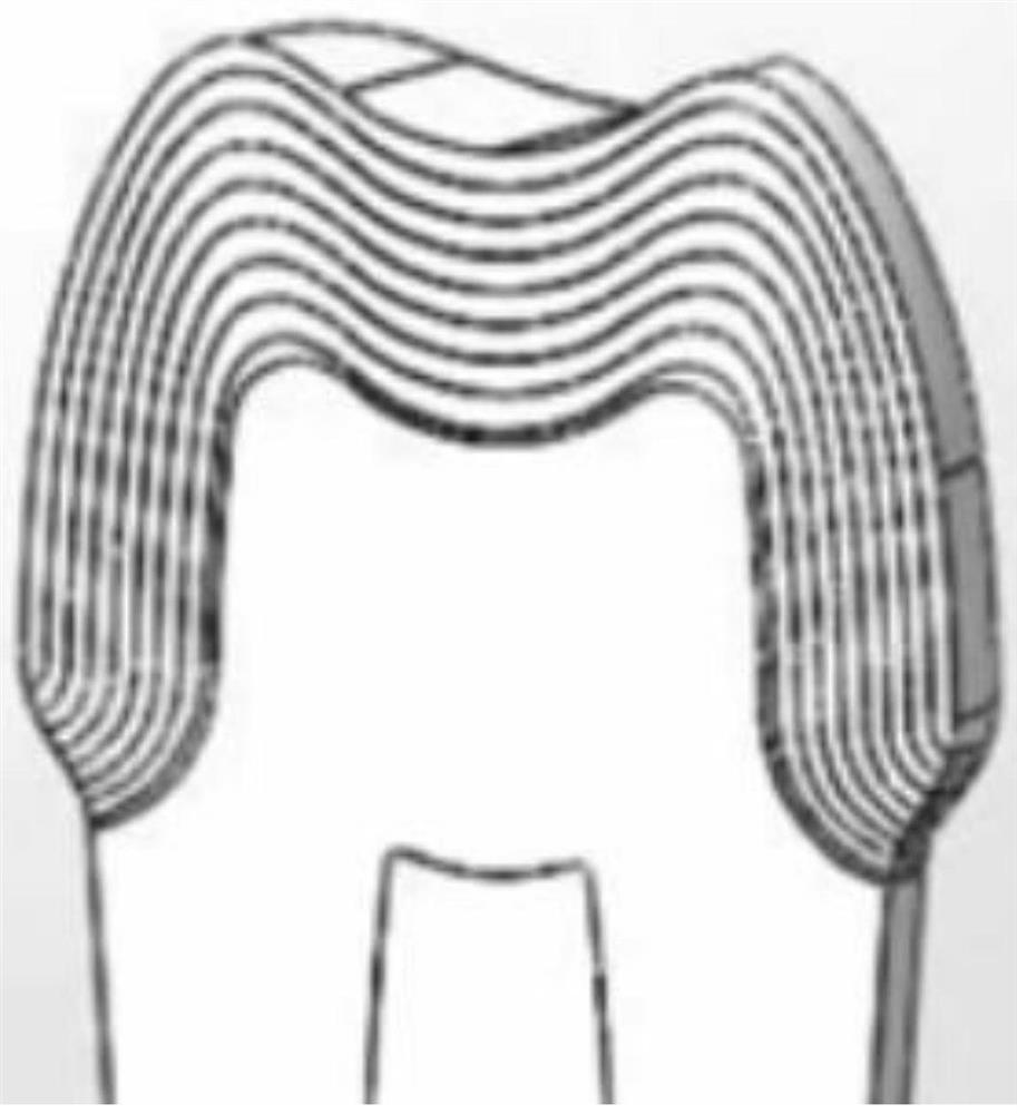 A manufacturing method of dental full crown restoration with optimized material elastic modulus distribution