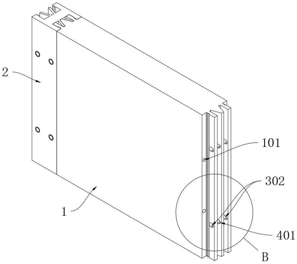 Indoor fabricated board wall connecting structure convenient to assemble