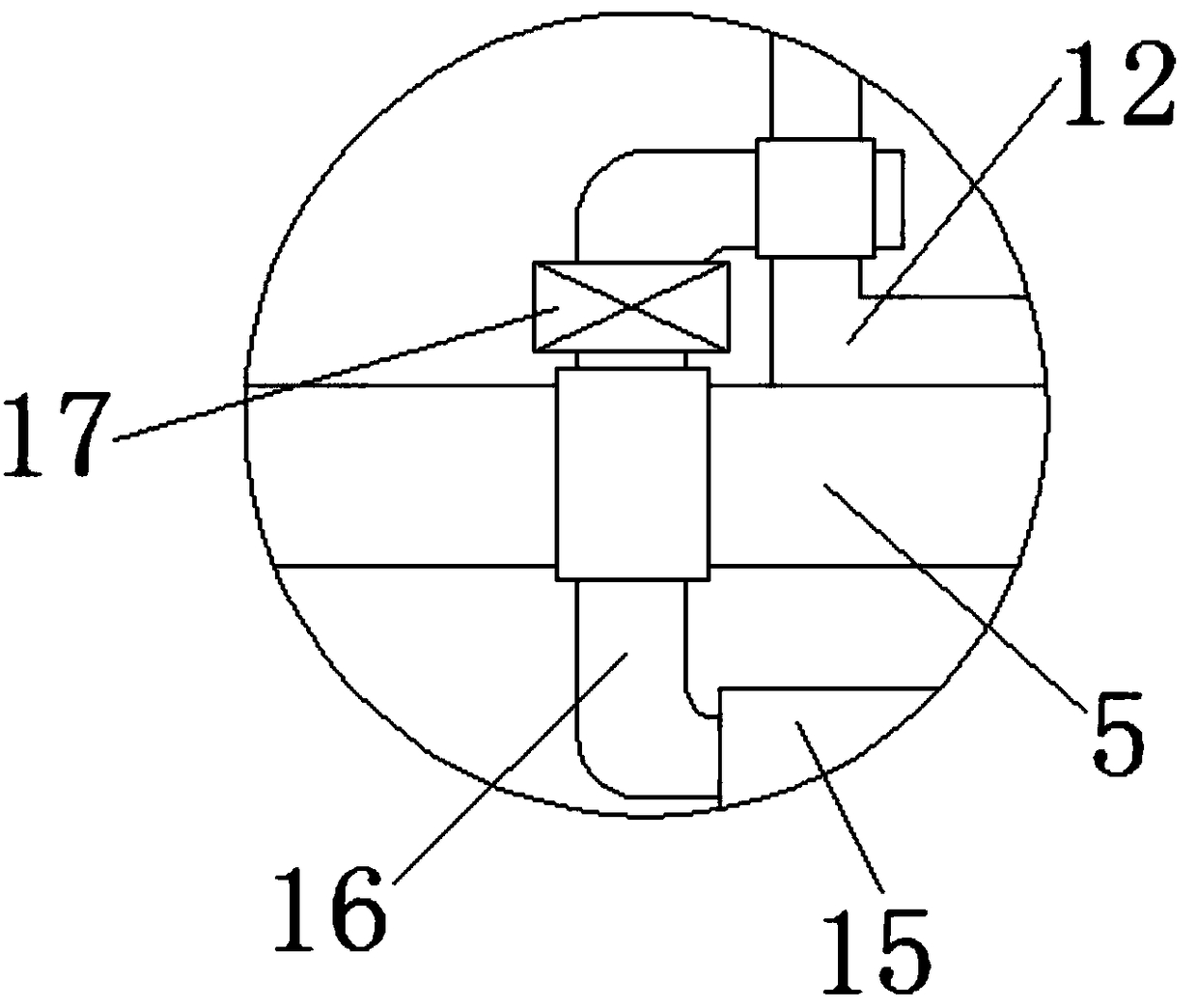 Double-shaft blending device used for selenium-rich rice processing