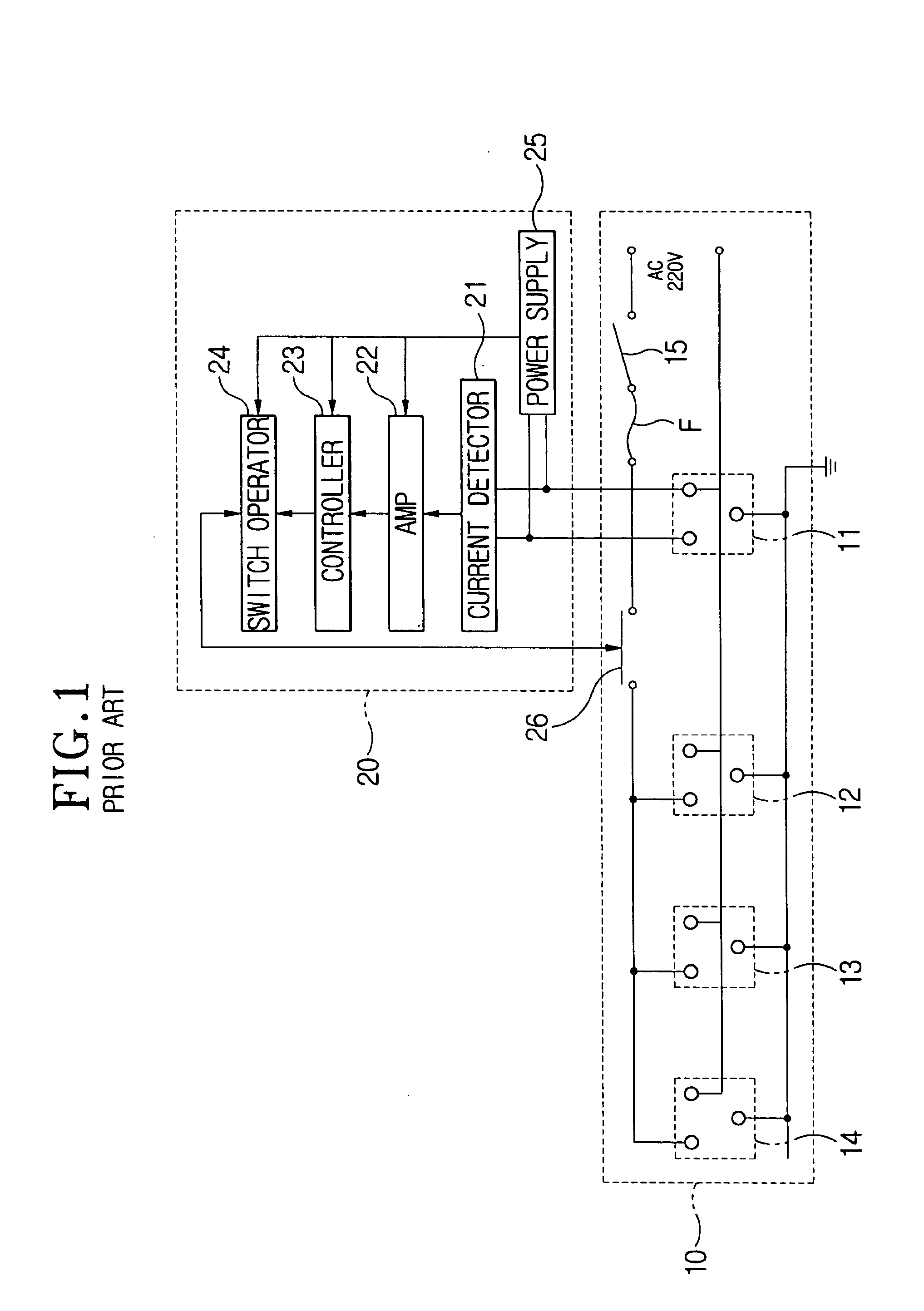 Apparatus for controlling multi-outlet power strip