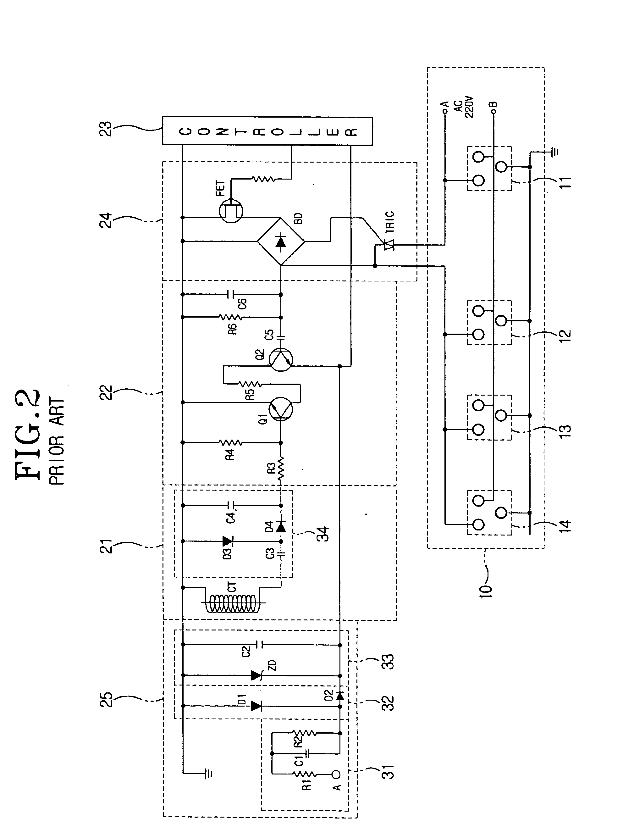 Apparatus for controlling multi-outlet power strip