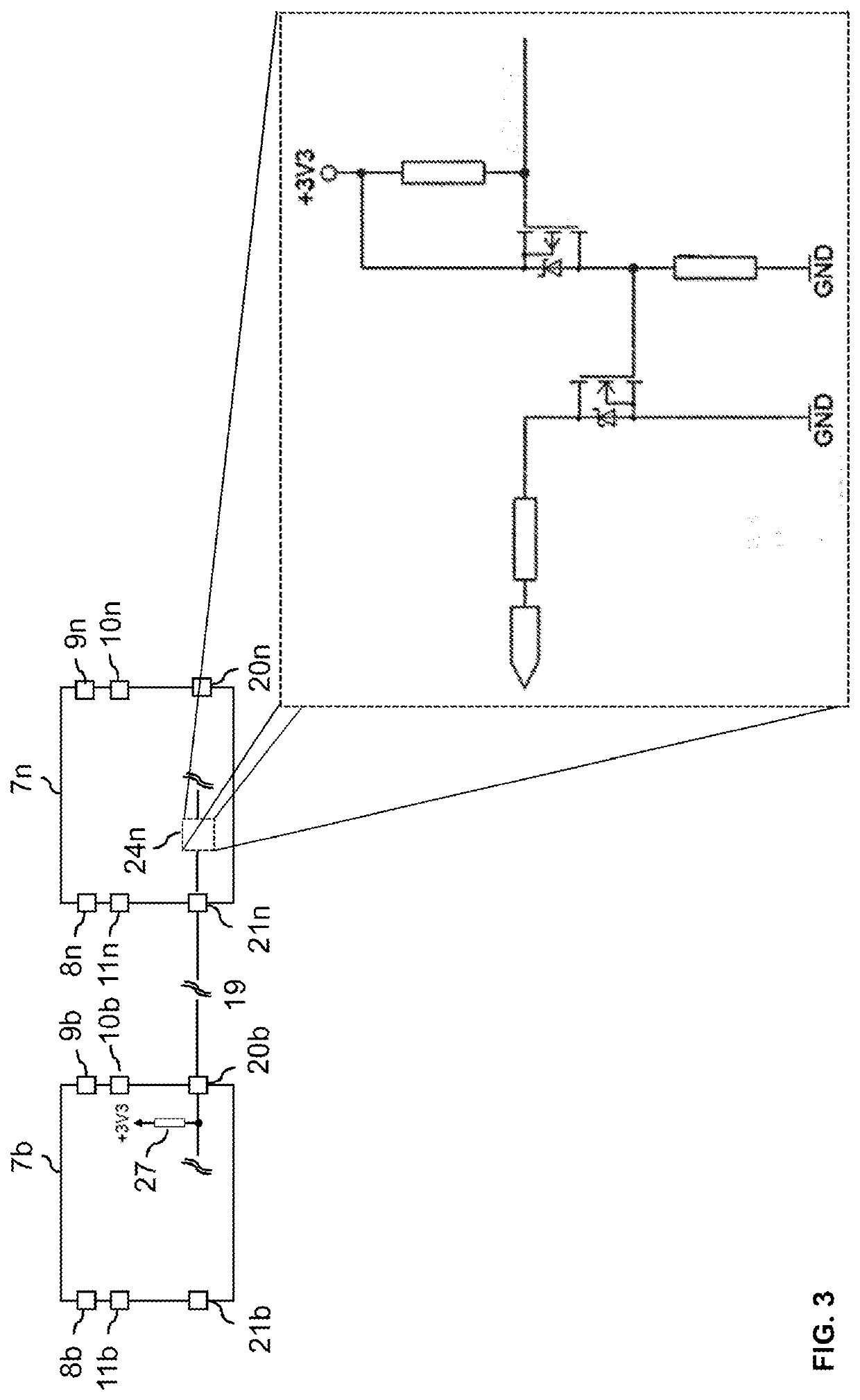 Status signal output