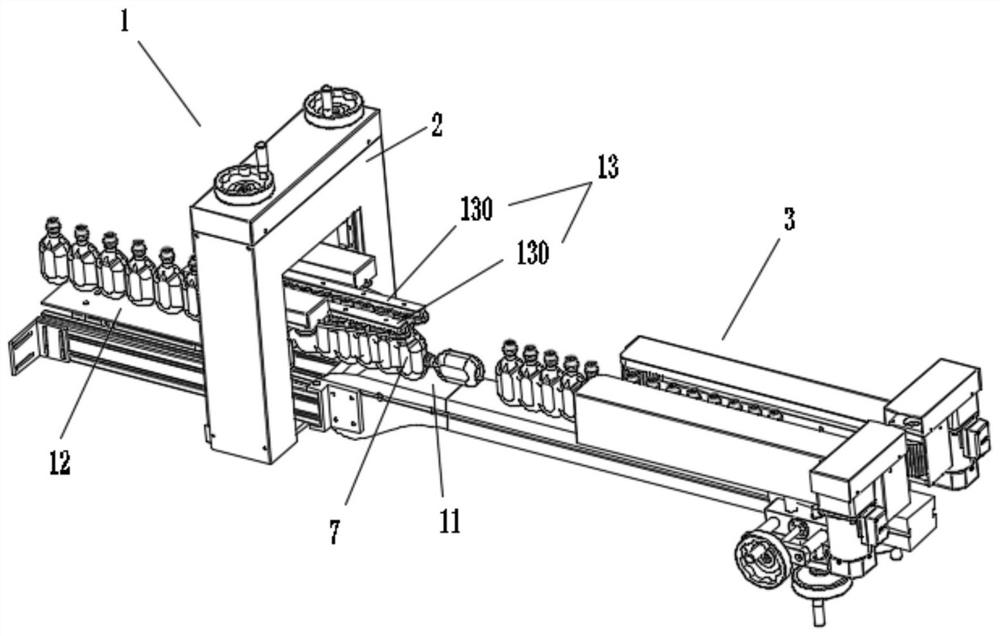 Conveying system capable of removing lodging bottles