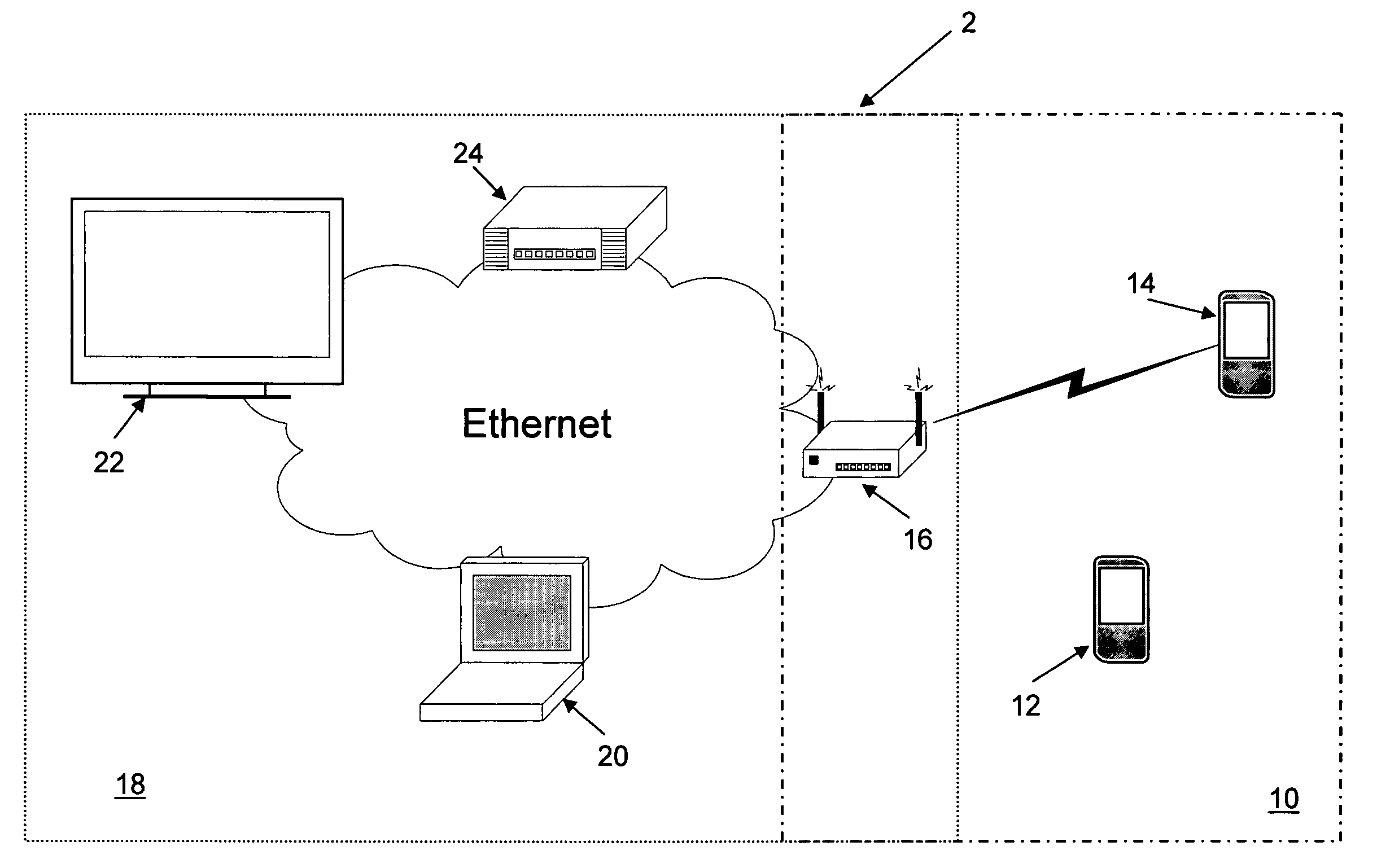 Method for establishing a security association between a wireless access point and a wireless node in a UPnP environment