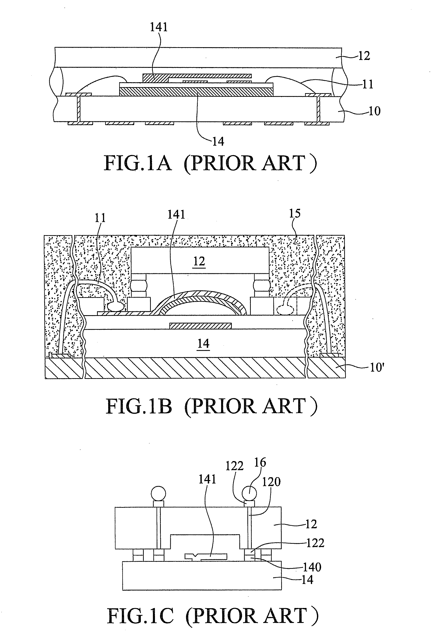 Package having MEMS element and fabrication method thereof