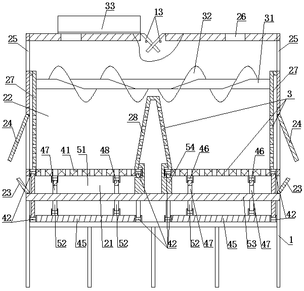 Wine grains stacking fermentation device