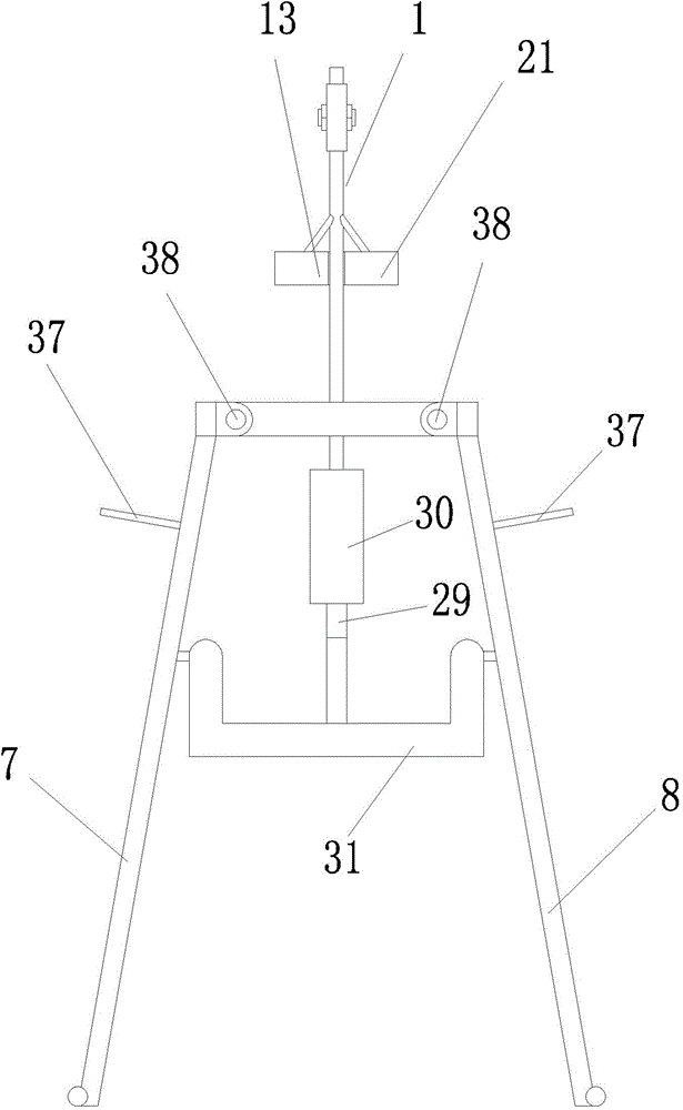 A spraying tool for the interior guard plate of the automobile rear door