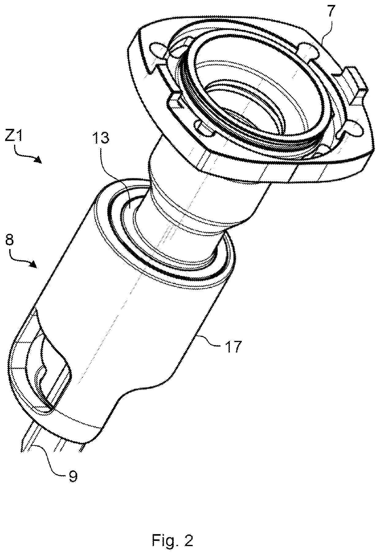 Tool receptacle and hand-held power tool