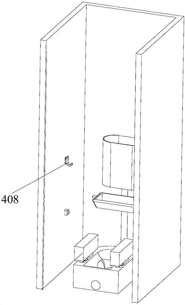 Toilet room structure suitable for public toilet