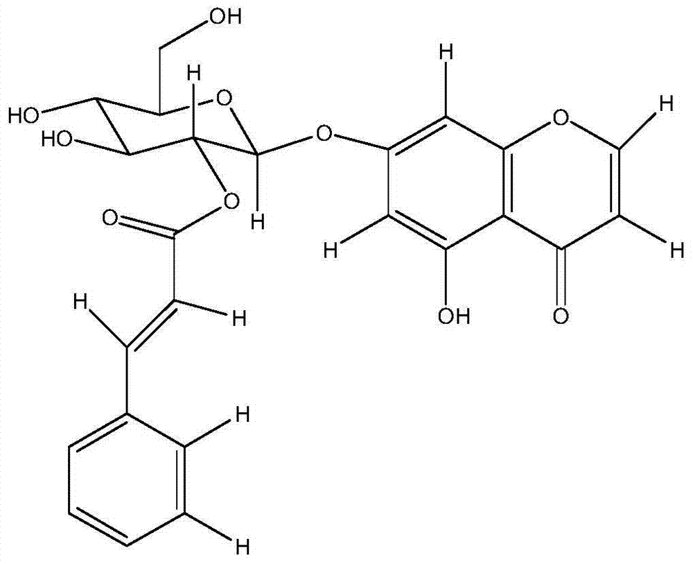 Extraction separation method of chromone glycoside compound and application of chromone glycoside compound in preparation of analgesic anti-inflammatory medicine