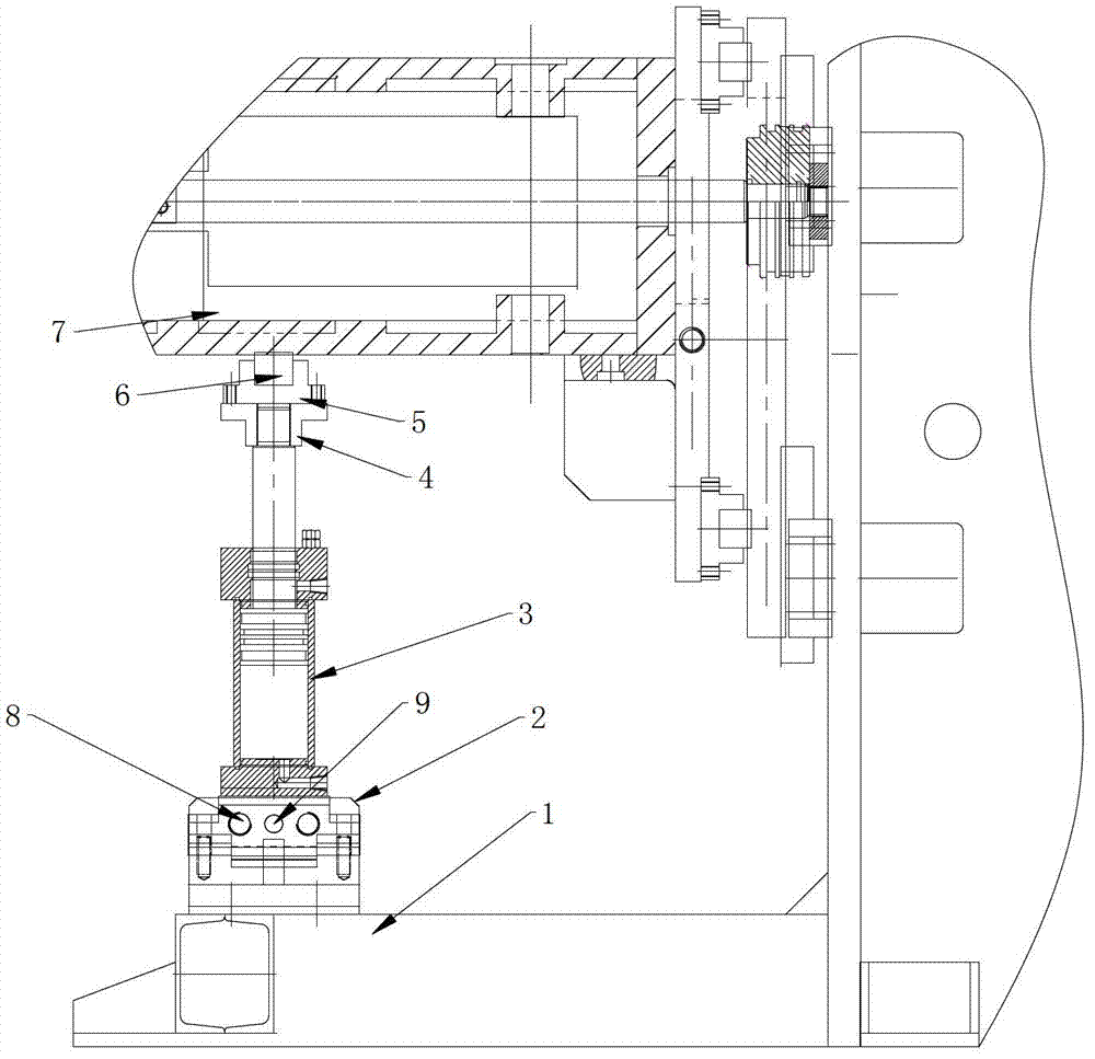 Supporting device for head of pipe bender