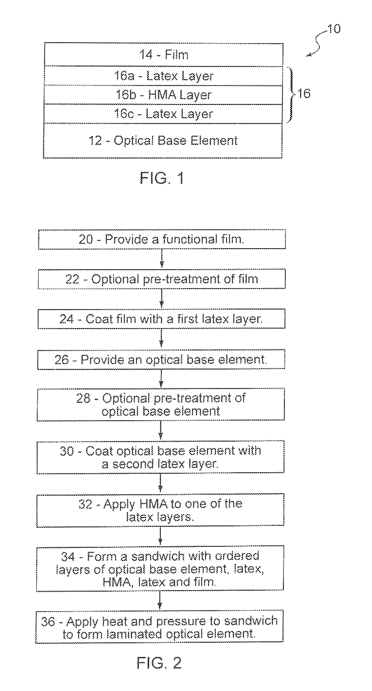 Adhesive system for a laminated lens and method for applying same