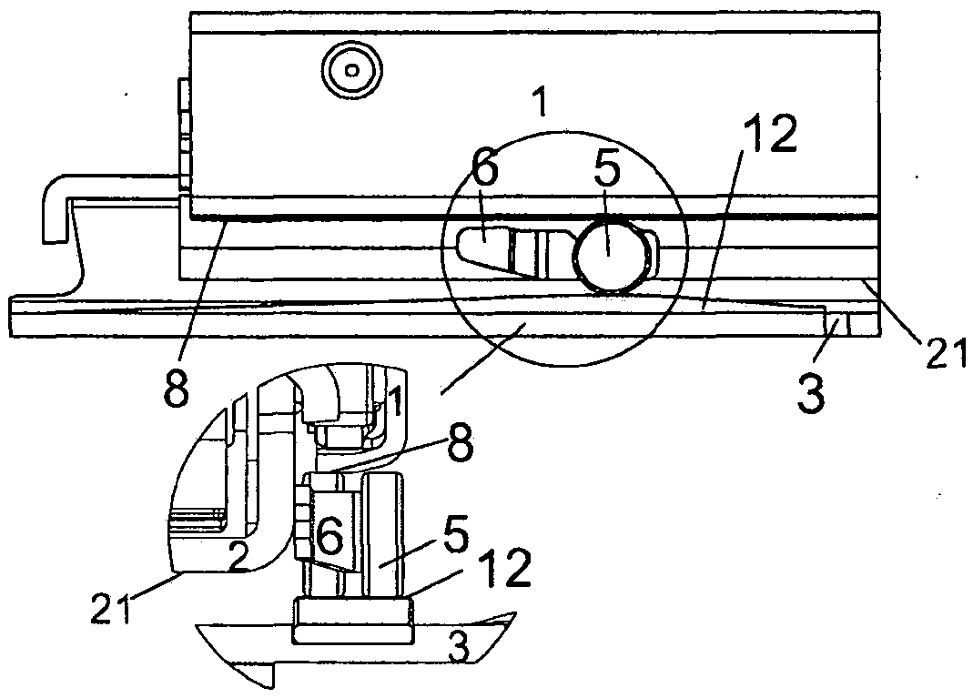 Floating support rollers