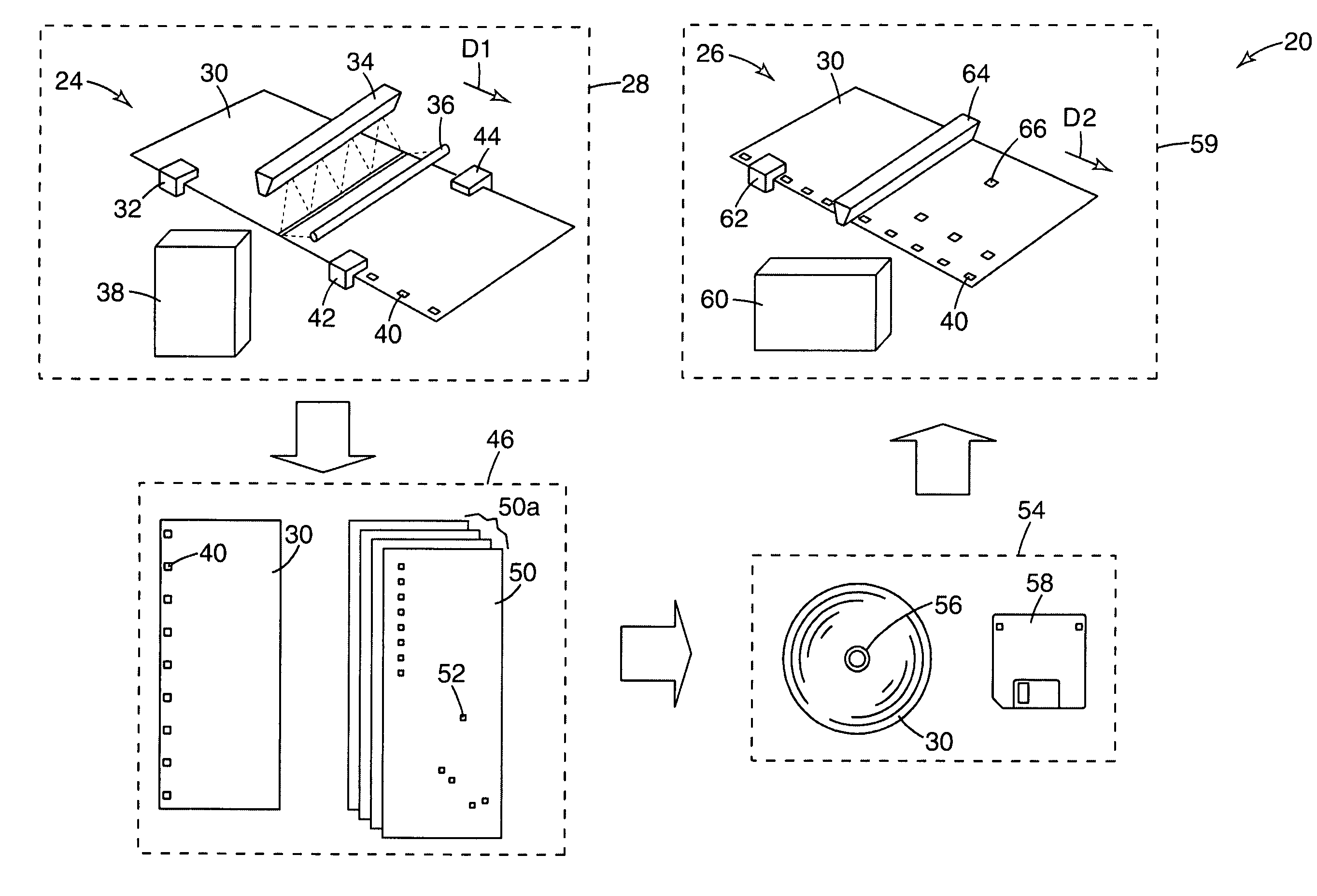 Apparatus and method for the automated marking of defects on webs of material
