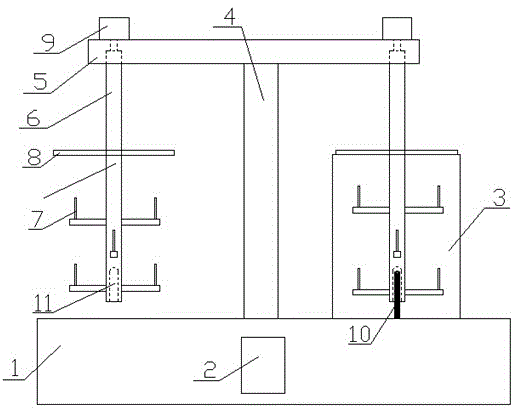 Dyeing dehydration device for package yarn used in production