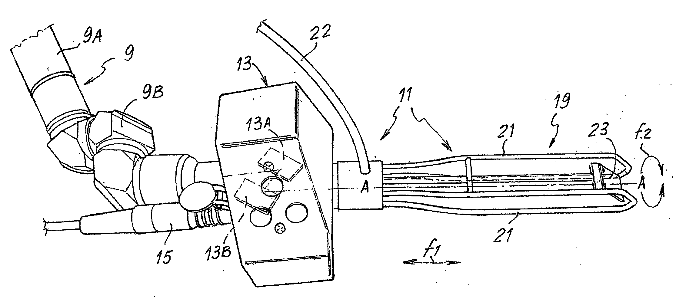 Device for the treatment of the vaginal canal and relevant equipment