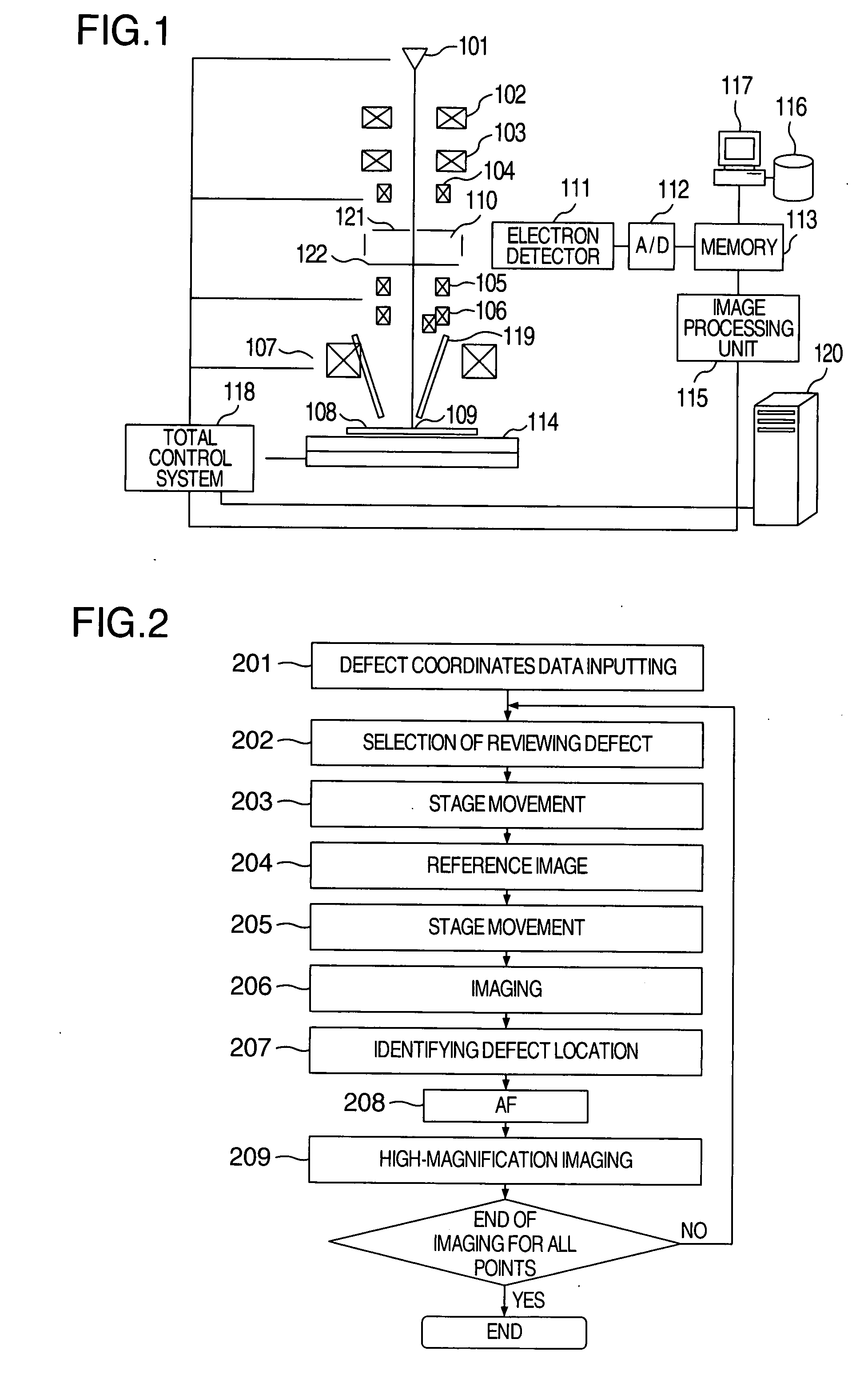 Method and apparatus for reviewing defects by detecting images having voltage contrast