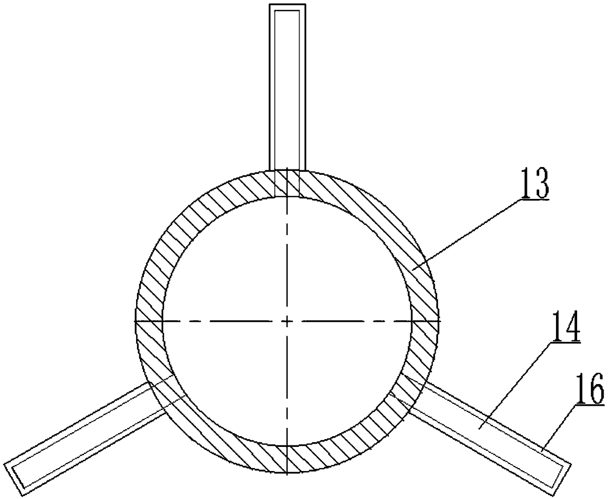 Sandy soil recycling device of casting mold