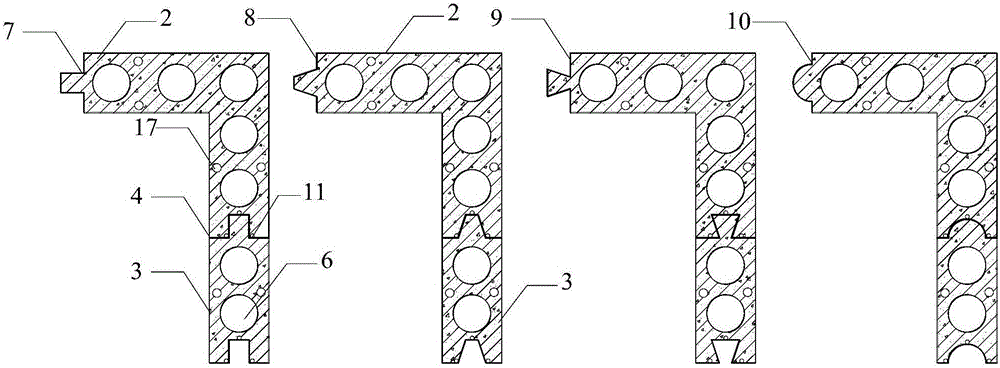 Assembled type underground diaphragm wall and construction method thereof