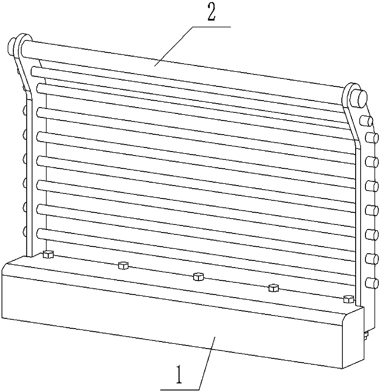 Protective fence plate mechanism used for road and bridge engineering