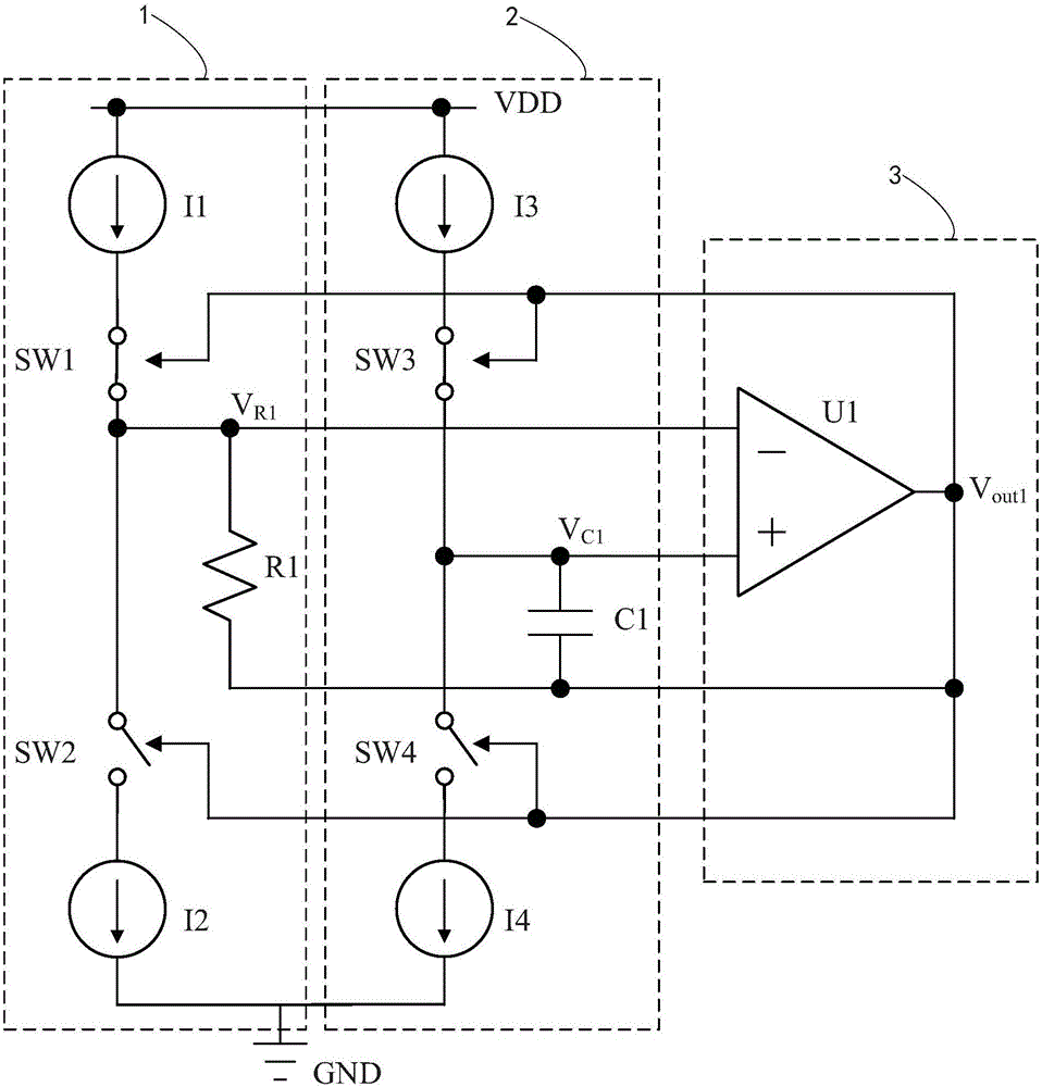 Relaxation oscillator and monolithic integrated chip