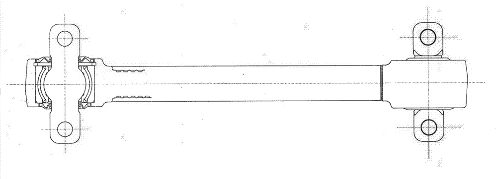 Counteractive rod assembly of heavy industrial and mining vehicle