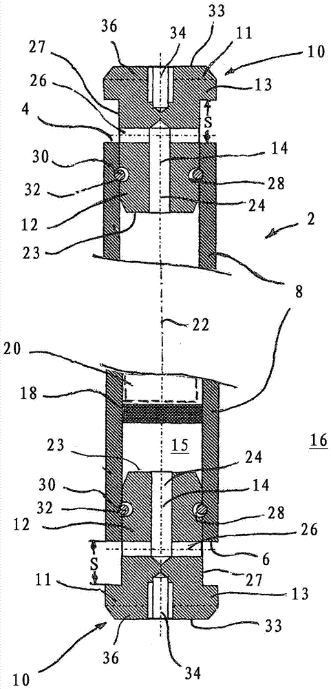 Apparatus and method for hermetically encapsulating a fuel rod or fuel rod section in a container