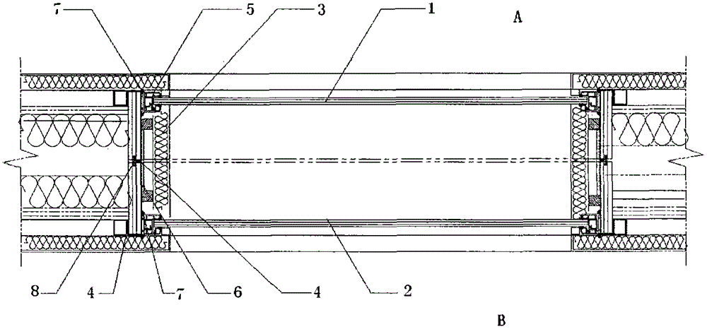 Special-shaped ultra-clear laminated glass sound insulation window with multi-layer structure