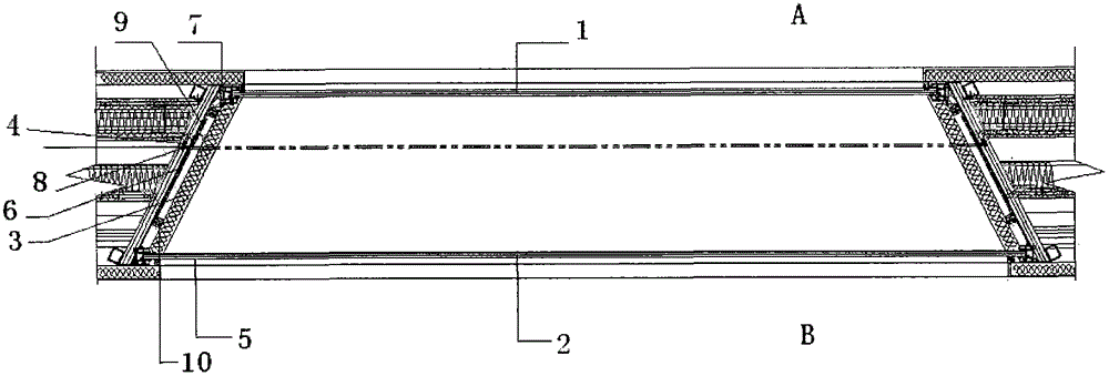 Special-shaped ultra-clear laminated glass sound insulation window with multi-layer structure