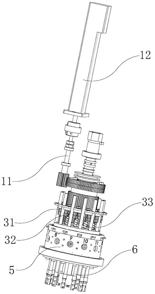 Mounting position driving device of annular mounting head