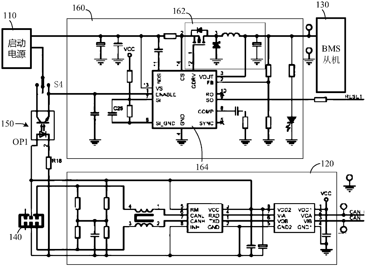 Automobile and automobile power supply system dormancy control circuit