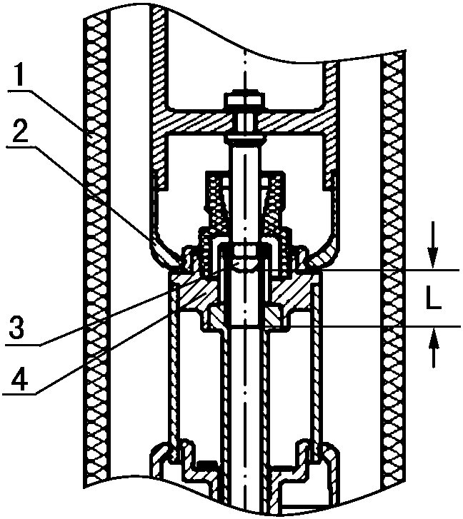 Imaging detection method for insertion depth of opening and closing contacts for high-voltage circuit breakers