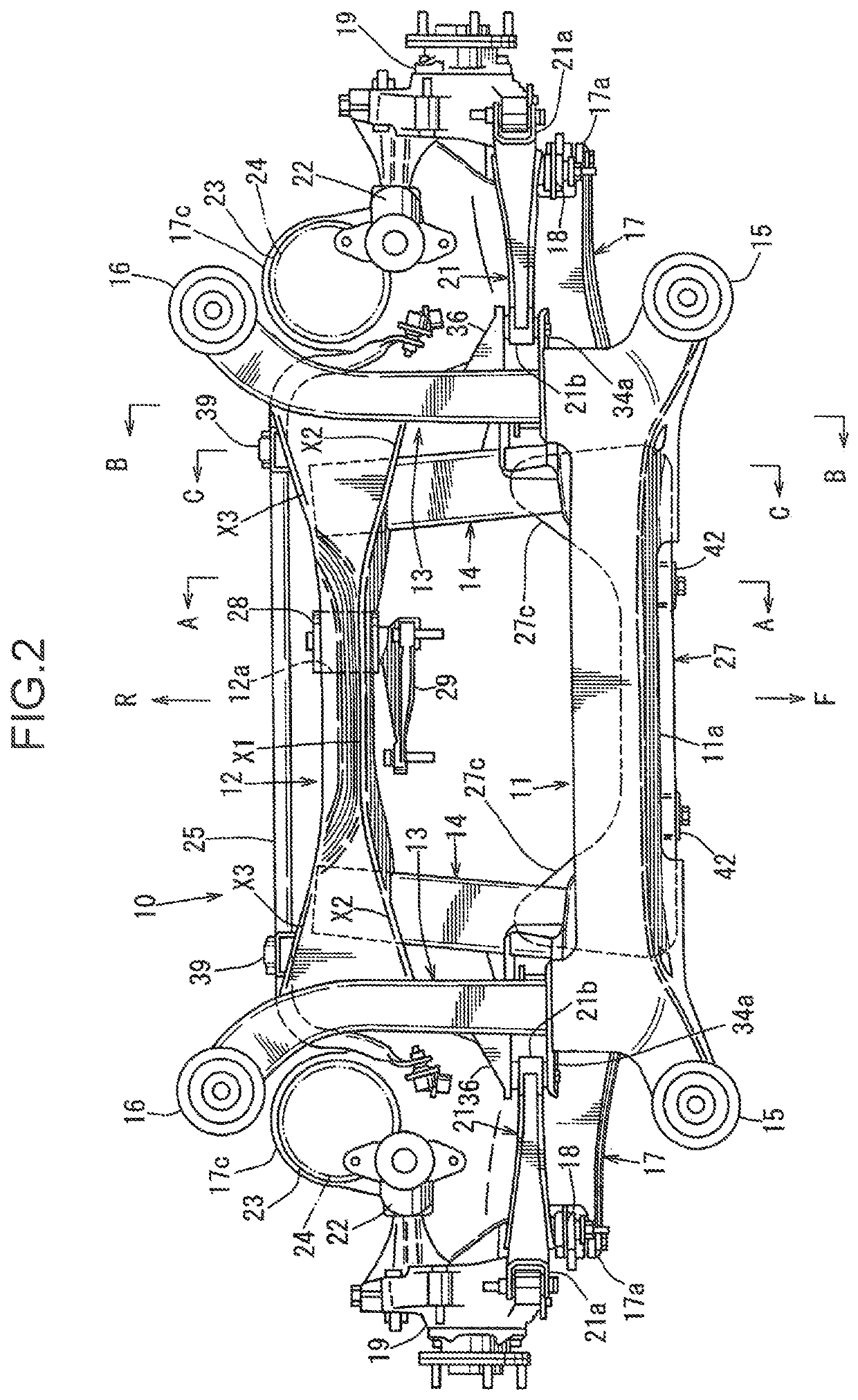 Rear subframe structure