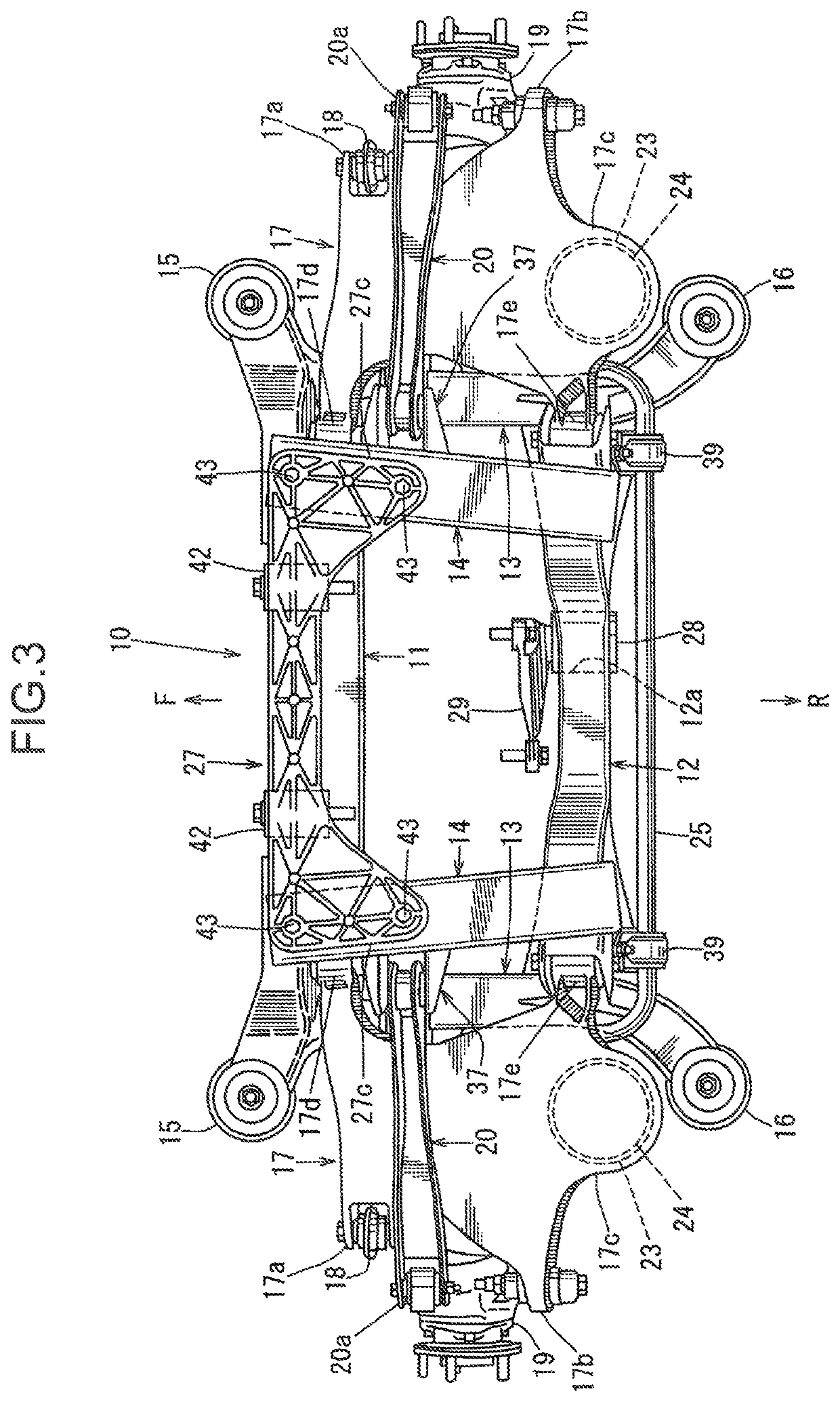 Rear subframe structure