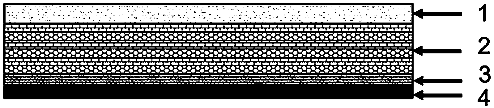 Novel composite wear-resistant material, and preparation method and application thereof