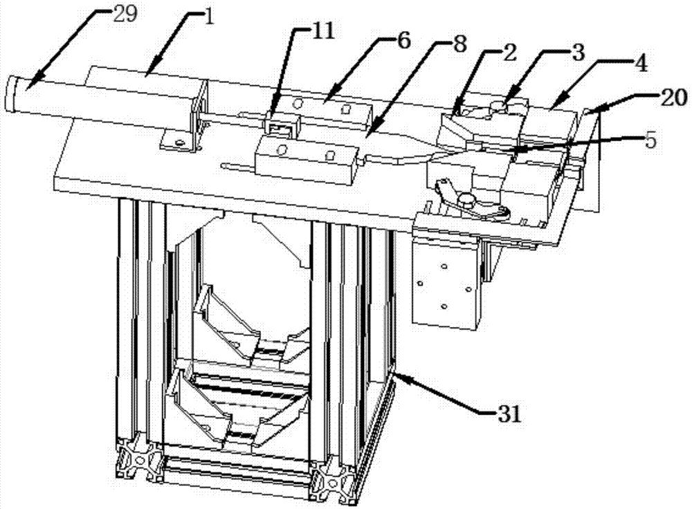A method of automatic push clamping of an arc -shaped grafting clip