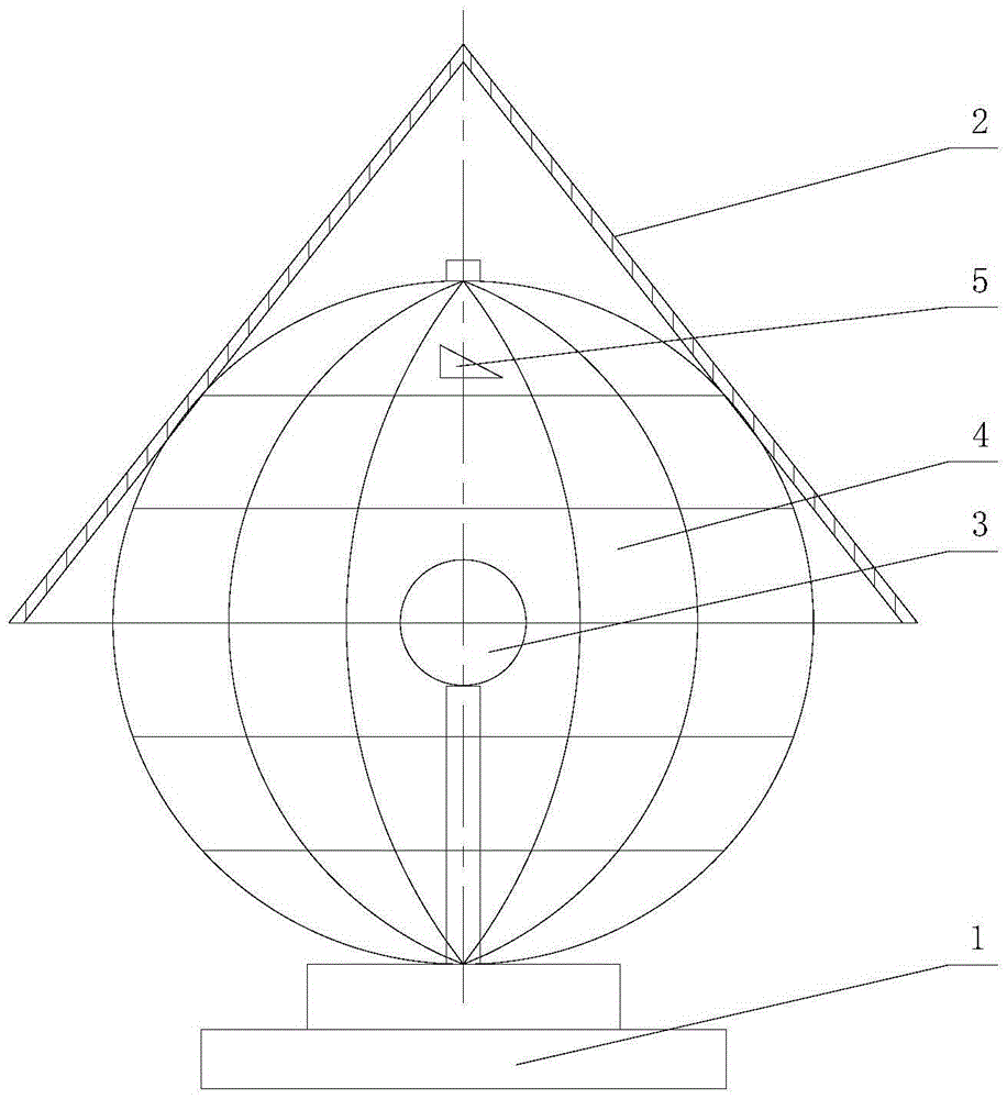 Lambert map projection presentation device and method